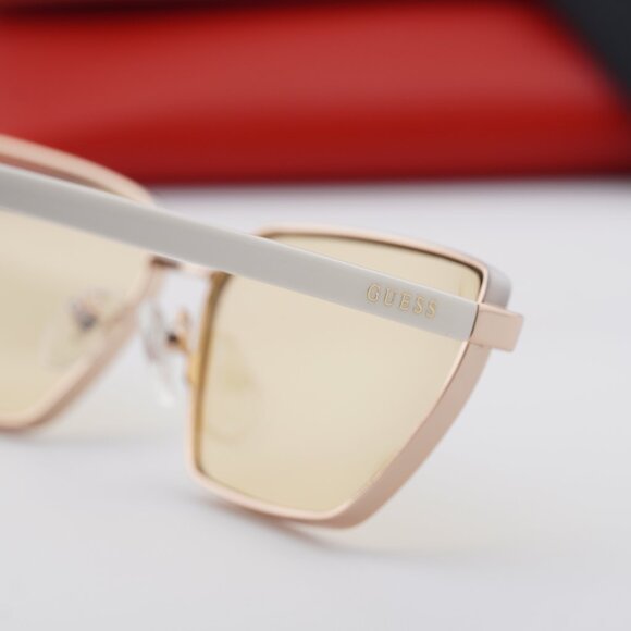 Guess GU00106 21E Cat Eye Sunglasses – White/Gold/Brown main image 7